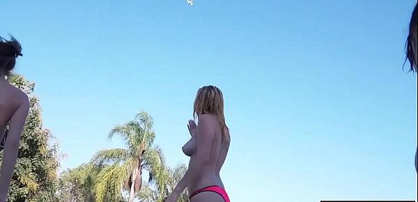  Teen BFFs hunted a drone and fucked the perv pilot